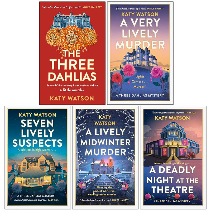 Three Dahlias Mysteries 5 Books Collection Set by Katy Watson - Fiction - Paperback