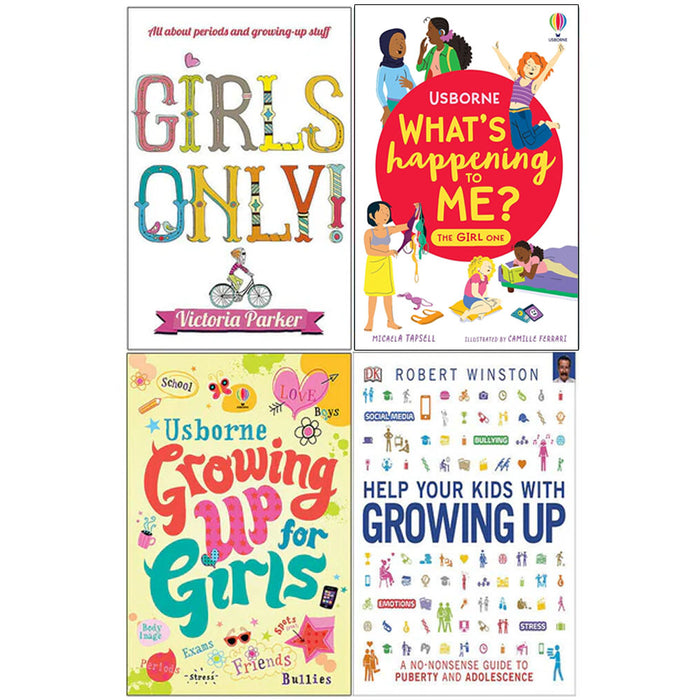 Help Your Kids, Girls Only!, What's Happening To Me? The Girl One, Growing Up 4 Books Collection Set - The Book Bundle