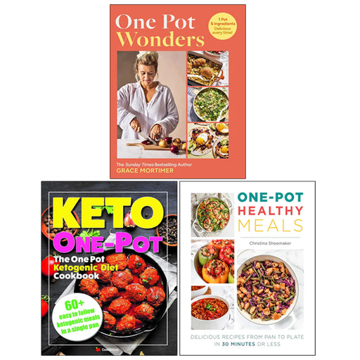 The One Pot Ketogenic Diet Cookbook, One Pot Wonders(HB), One Pot Healthy Meals 3 Books Collection Set - The Book Bundle