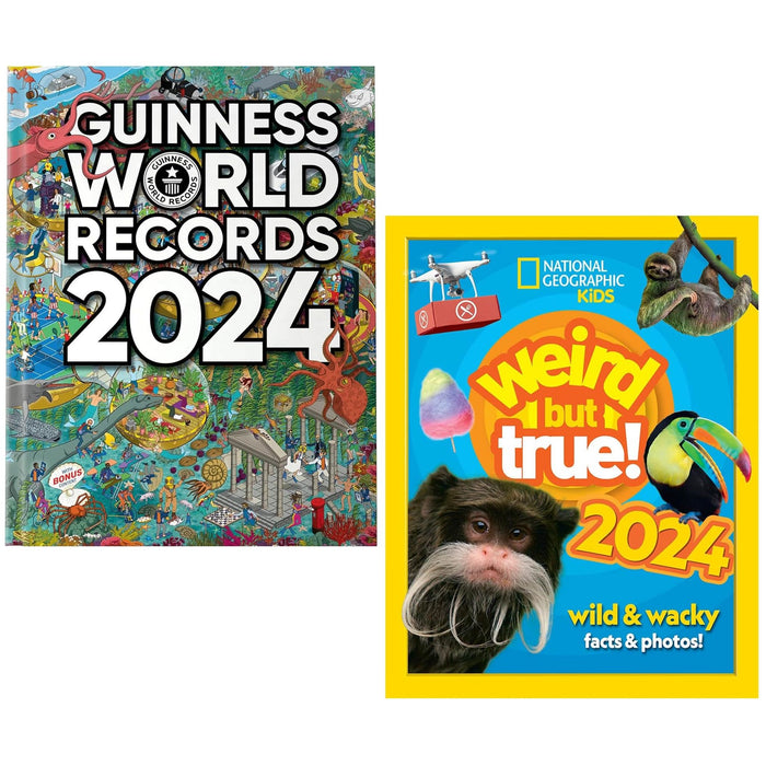 Guinness World Records 2024 and Weird but true! 2024 Collection 2 Books Set - The Book Bundle