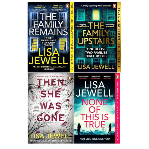 Lisa Jewell 4 Books Collection Set (None Of This Is True, The Family Upstairs, The Family Remains & Then She Was Gone) - The Book Bundle