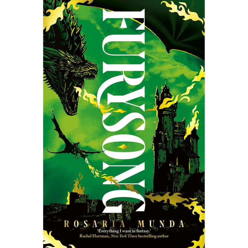 Paperback of The Aurelian Cycle: Fury's Song by Rosaria Munda, a young adult fantasy novel, featuring a dark, detailed cover design.