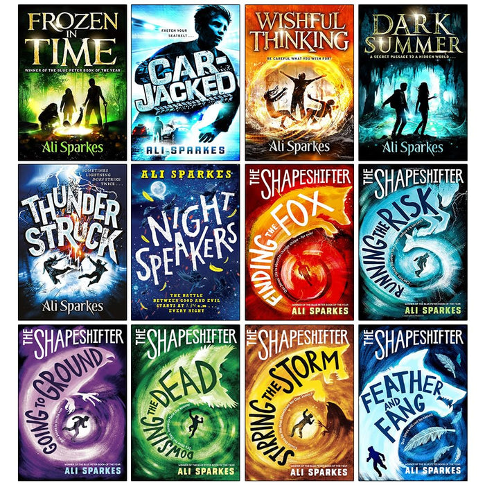 Ali Sparkes Collection 12 Books Set (Frozen in Time, Car-Jacked, Wishful Thinking, Dark Summer, Thunderstruck) - The Book Bundle