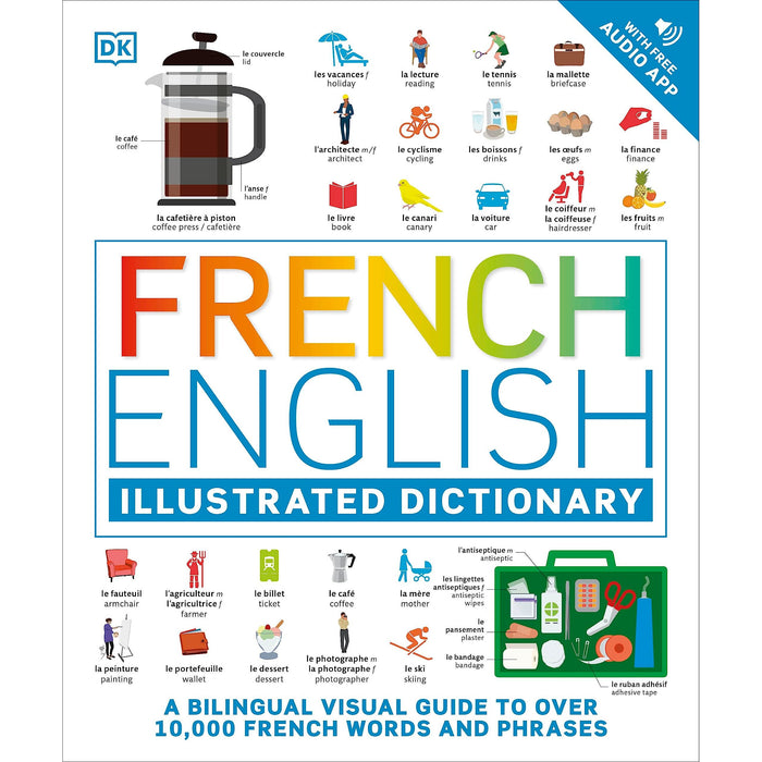 French English Illustrated Dictionary: A Bilingual Visual Guide to Over 10,000 French Words and Phrases - The Book Bundle