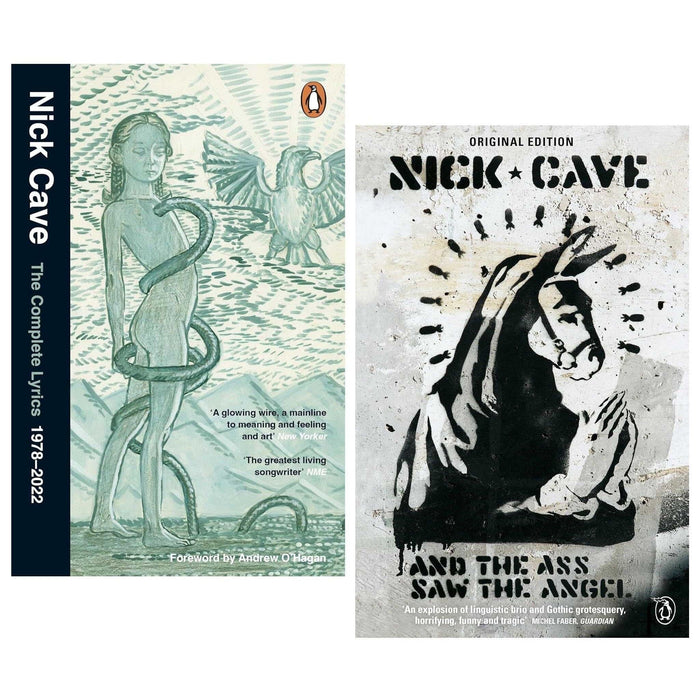 Nick Cave 2 Books Collection Set (And the Ass Saw the Angel and The Complete Lyrics) - The Book Bundle