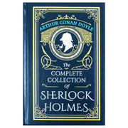 Sherlock Holmes classic editions leather bound collection including A Study In Scarlet, The Sign Of Four, and The Adventures of Sherlock Holmes.