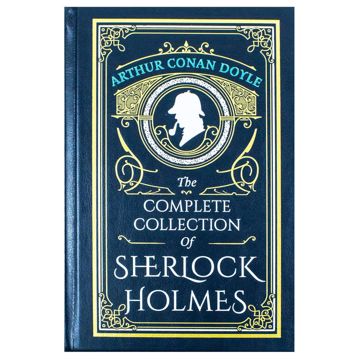 Arthur Conan Doyle The Complete Collection of Sherlock Holmes Deluxe Leather Bound Classic: (A Study In Scarlet, The Sign Of Four, The Adventures of Sherlock Holmes) - The Book Bundle