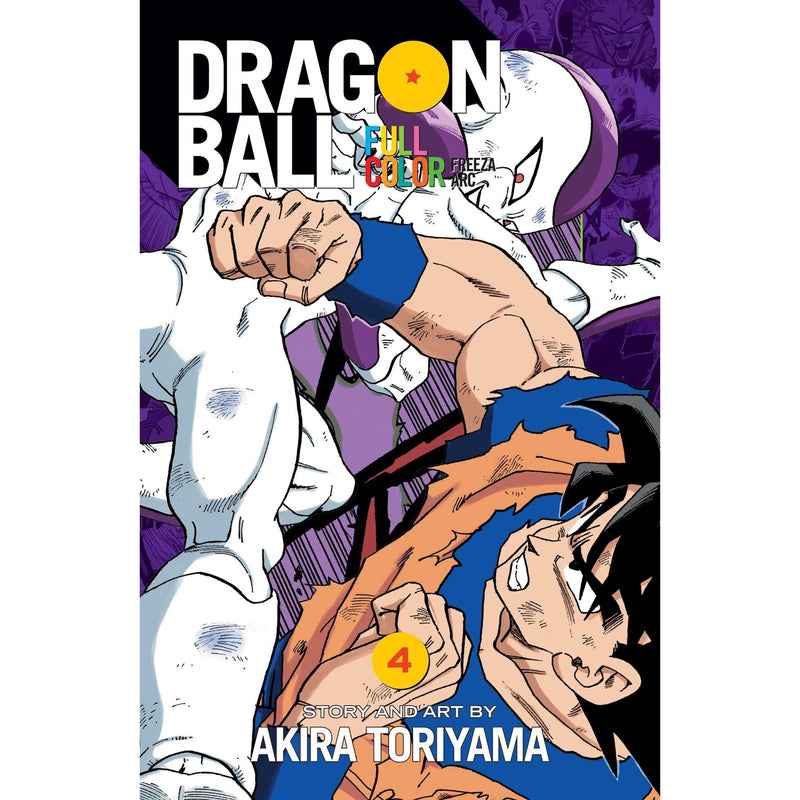 Dragon Ball Full Color Freeza Arc Vol. 4 manga book by Akira Toriyama featuring vibrant cover art and Asian-inspired illustrations.