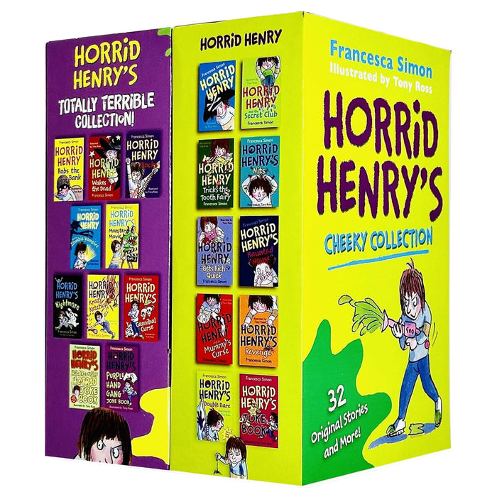 Horrid Henry's Cheeky & Totally Terrible Collection 20 Books Box Set by Francesca Simon - The Book Bundle