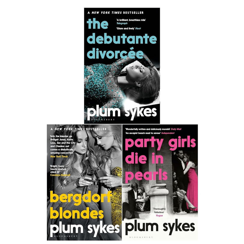 Plum Sykes Collection 3 Books Set(Party Girls Die in Pearls ,Bergdorf Blondes & The Debutante Divorcée) - The Book Bundle