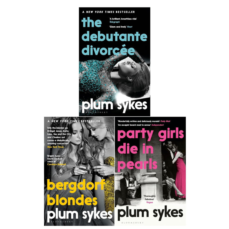 Plum Sykes 3 Books Collection Set (The Debutante Divorcée, Bergdorf Blondes, Party Girls Die in Pearls) - The Book Bundle