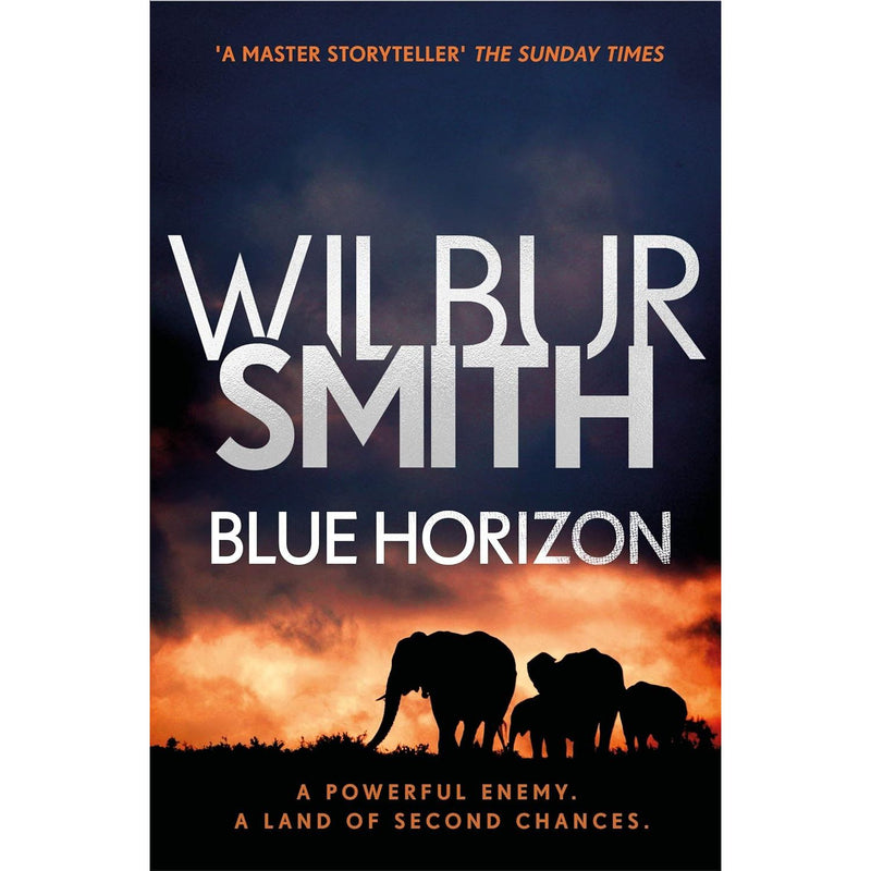Wilbur Smith Courtney Series 5 Books collection set including Blue Horizon, The Triumph of the Sun, and Assegai in Zaffre edition