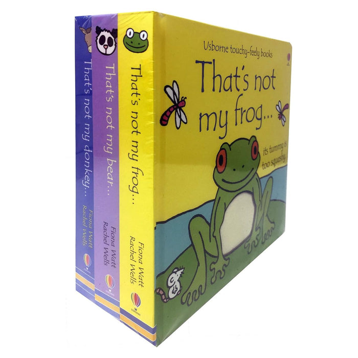 Thats Not My Animals 3 Books Collection Set (Thats Not My Frog, Thats Not My Bear, Thats Not My Donkey) Hardcover - The Book Bundle