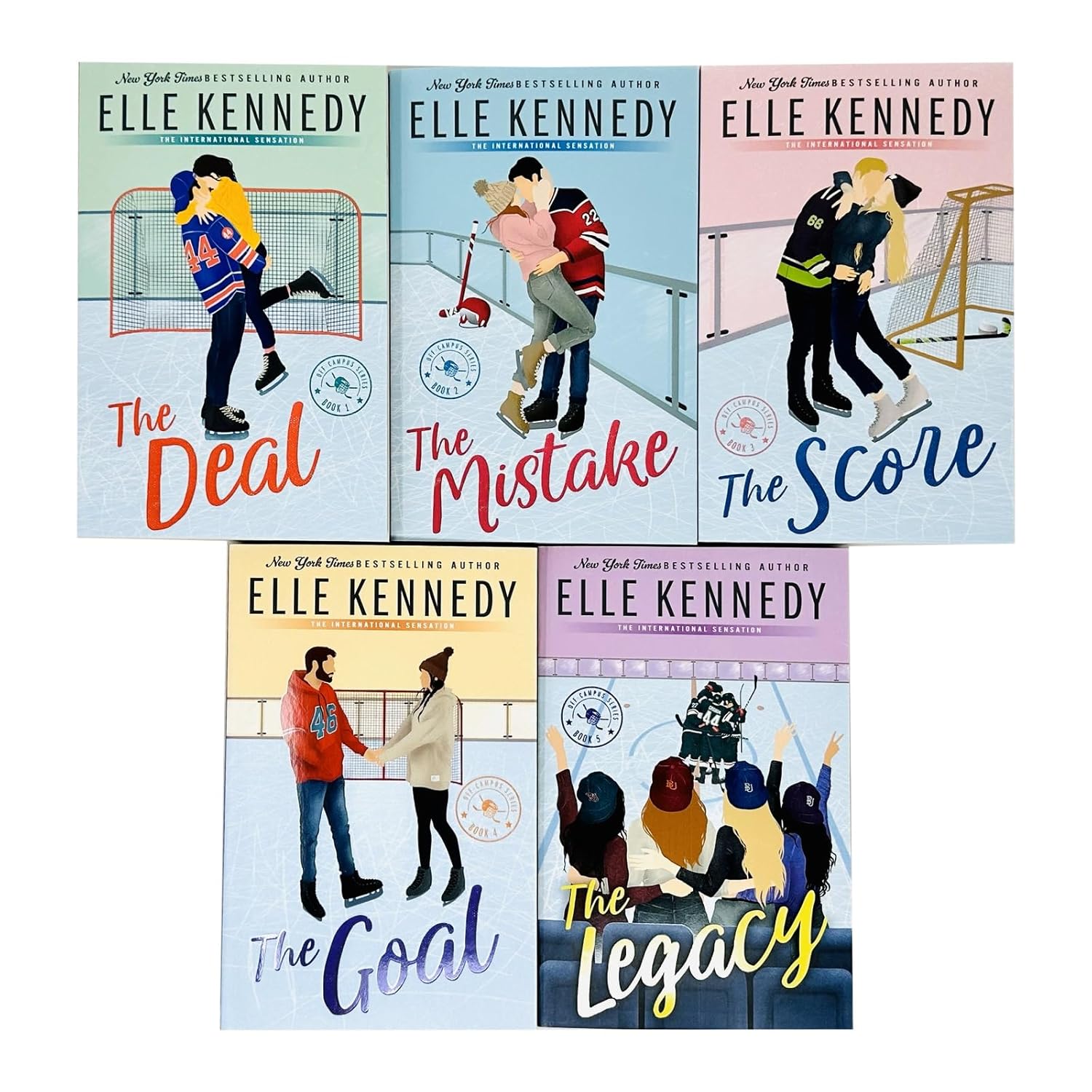 Off-Campus Series Books 1 -5 Collection Set by Elle Kennedy (The