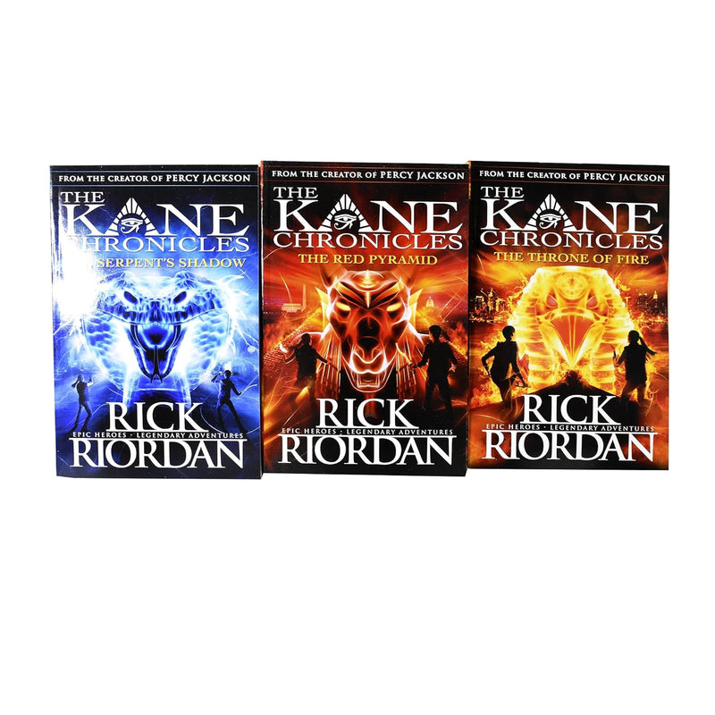 The Kane Chronicles 3 Books Collection Set By Rick Riordan (Serpent's Shadow, Red Pyramid) - The Book Bundle