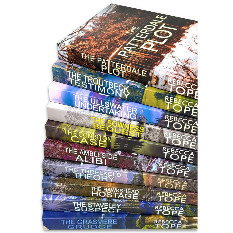 Lake District Mysteries Collection 10 Books Set by Rebecca Tope (The Grasmere Grudge, The Staveley Suspect, The Hawkshead Hostage,The Threlkeld Theor)