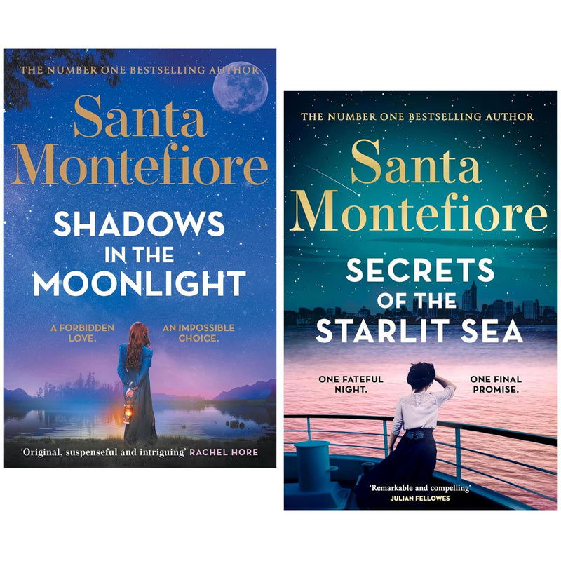 Timeslider Series by Santa Montefiore 2 Books Collection Set (Shadows in the Moonlight and Secrets of the Starlit Sea) - The Book Bundle