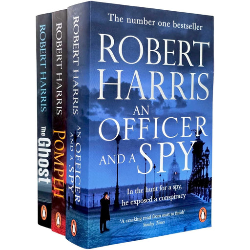 Robert Harris 3 Books Collection Set (The Ghost, Pompeii & An Officer and a Spy) - The Book Bundle