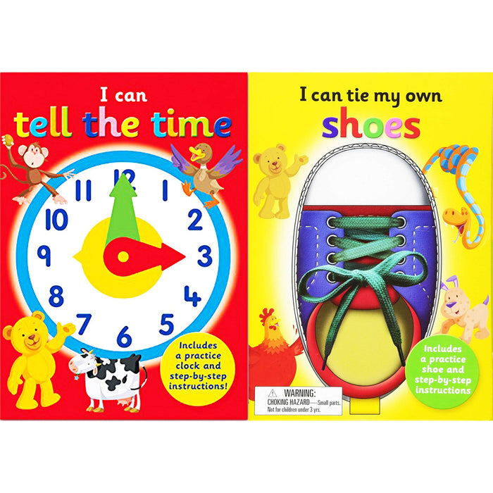 I Can Series 2 Books Collection Set (I Can Tie My Own Shoelaces, I Can Tell The Time) Books for 4 Years Old - The Book Bundle