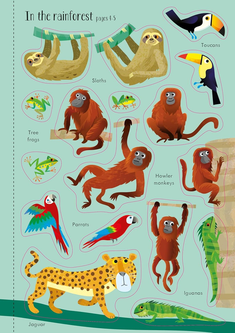 Usborne Animals Activity Pack 3 Books and over 160 Stickers - Fiction - Paperback