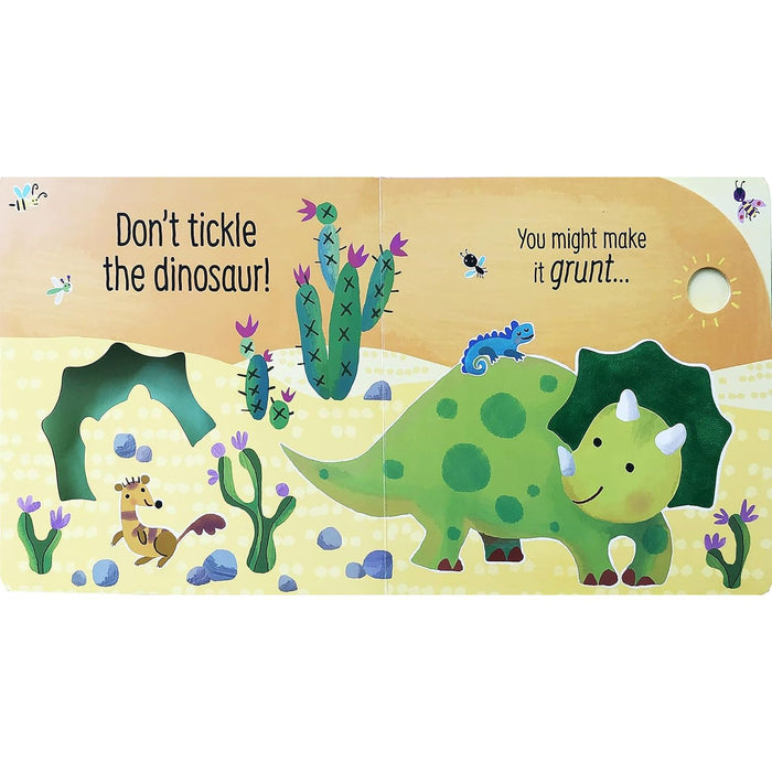 Don't Tickle the Dinosaur! (DON'T TICKLE Touchy Feely Sound Books) - The Book Bundle