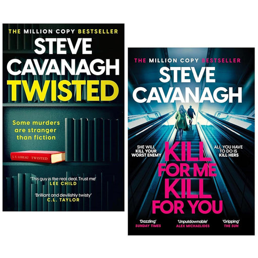Twisted & Kill For Me 2 books collection set by Steve Cavanagh, paperback fiction novels with compelling cover art.