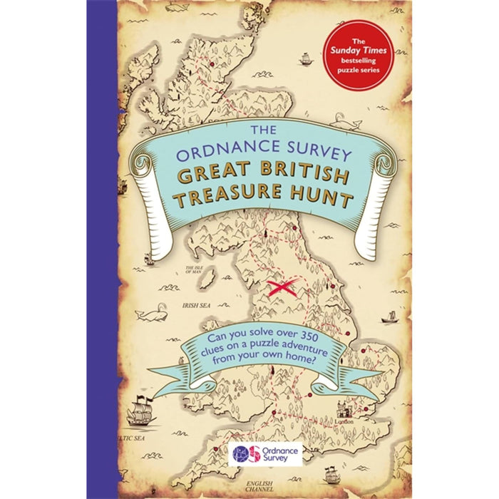 The Ordnance Survey Great British Treasure Hunt: Can you solve over 350 clues on a puzzle adventure from your own home? by Ordnance Survey - The Book Bundle