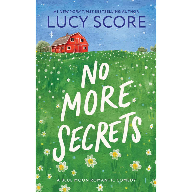 Blue Moon No More Secrets paperback by DK Sourcebooks featuring a romantic comedy cover with a small town setting.