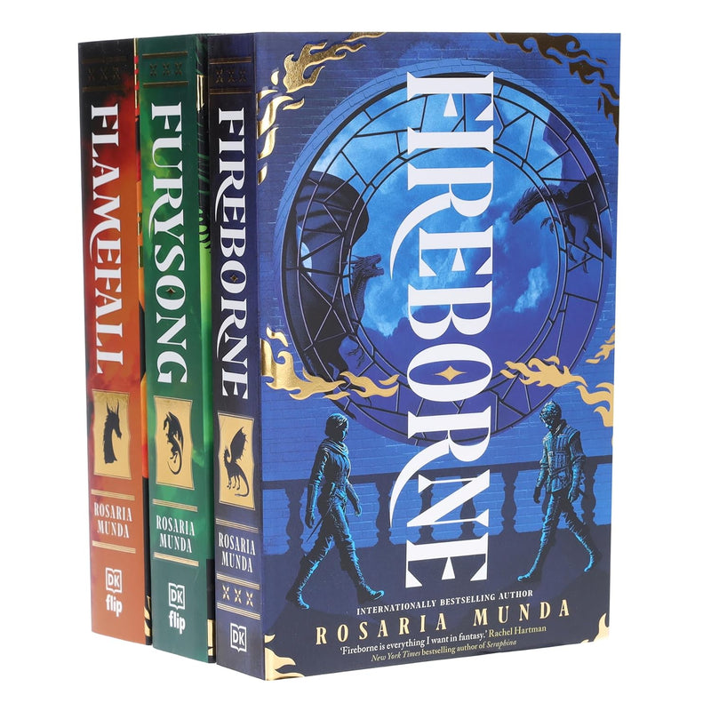 The Aurelian Cycle Trilogy 3 Books Collection Set by Rosaria Munda (Fireborne, Flamefall and Furysong) - The Book Bundle