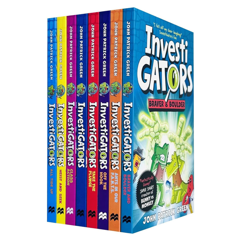 Investigators Series by John Patrick Green 8 Books Collection Set (All Tide Up, Heist and Seek, Class Action and More!) - The Book Bundle