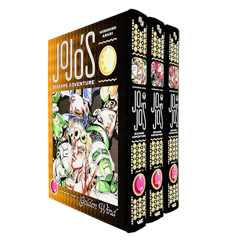 Jojos Bizarre Adventure Part 5 Golden Wind Vol 1-3 Collection 3 Books Set - The Book Bundle