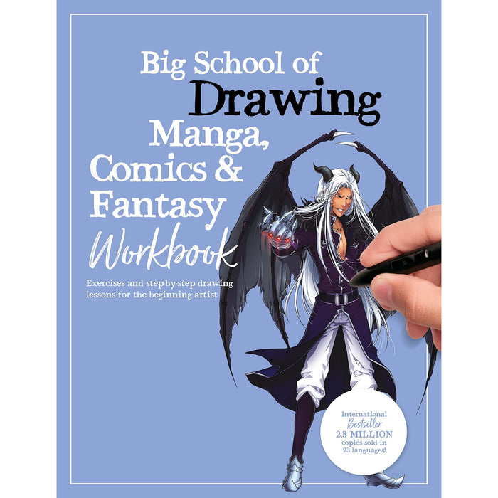 Big School of Drawing Manga, Comics and Fantasy Workbook: Exercises and step-by-step drawing lessons for the beginning artist (4) by Walter Foster Creative Team - The Book Bundle
