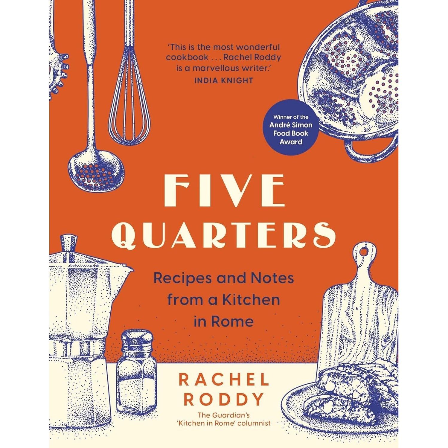 Rachel Roddy Collection 3 Books Set (Two Kitchens, Five Quarters, An A ...
