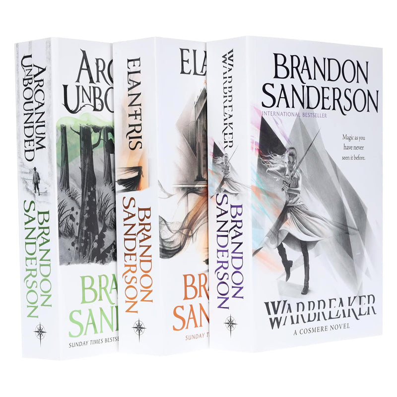 Brandon Sanderson 3 Books Collection Set (Arcanum Unbounded, Elantris & Warbreaker) - The Book Bundle
