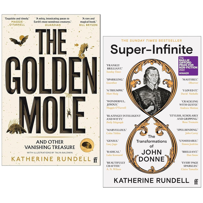 Katherine Rundell 2 Books Collection Set (The Golden Mole & Super-Infinite) - The Book Bundle