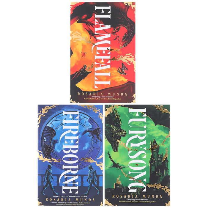 The Aurelian Cycle Trilogy 3 Books Collection Set by Rosaria Munda (Fireborne, Flamefall and Furysong) - The Book Bundle