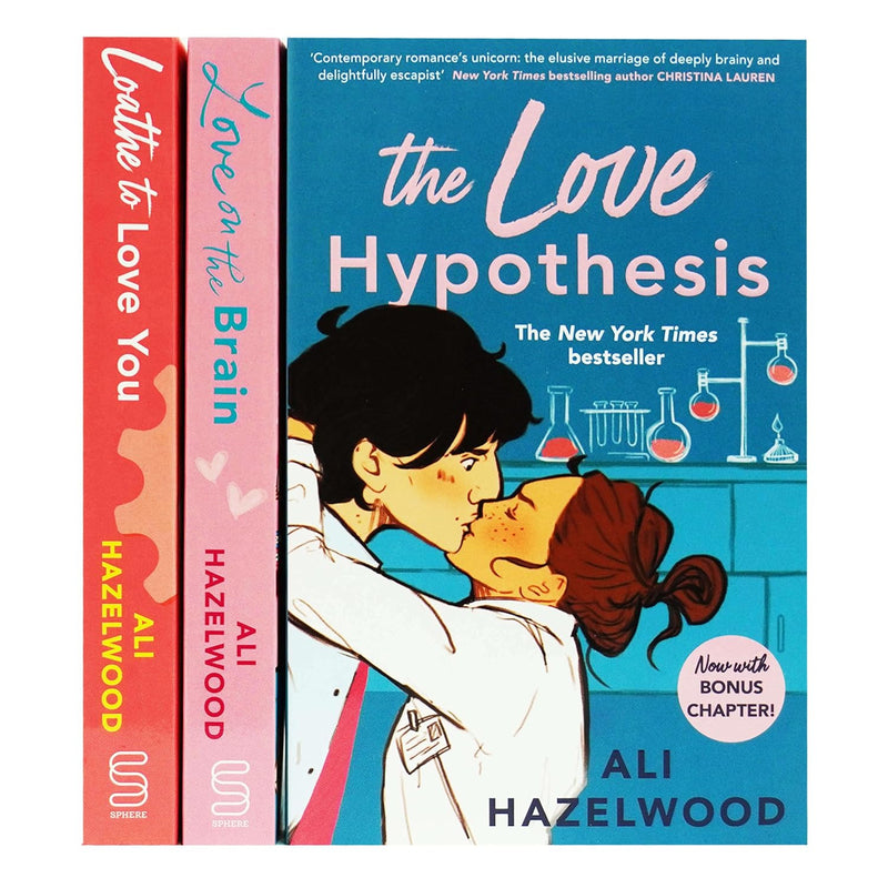 Ali Hazelwood Collection 3 Books Set (The Love Hypothesis, Love on the Brain & Loathe To Love You) - The Book Bundle