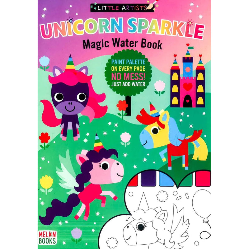Little Artists 8-book collection set by Melon Books featuring creative drawing activities for children aged 3 to 7, paperback format.