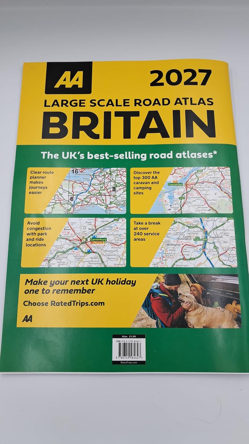 AA Large Scale Atlas Britain 2027 Updated By AA Publishing - Non Fiction - Paperback