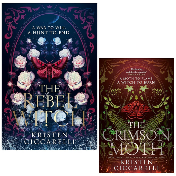 The Crimson Moth Series (Heartless Hunter) by Kristen Ciccarelli 2 Books Collection Set (The Rebel Witch (HB) & The Crimson Moth) - The Book Bundle