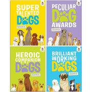 Set of four paperback books from the Dogs: Heroic Companion series by Annabel Griffin, featuring dog-themed fiction stories.