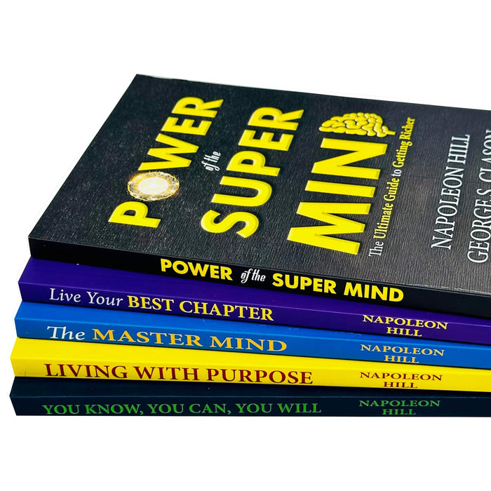 Living the Hill Way Collection 5 Books Set By Napoleon Hill (Power of the Super Mind) - The Book Bundle