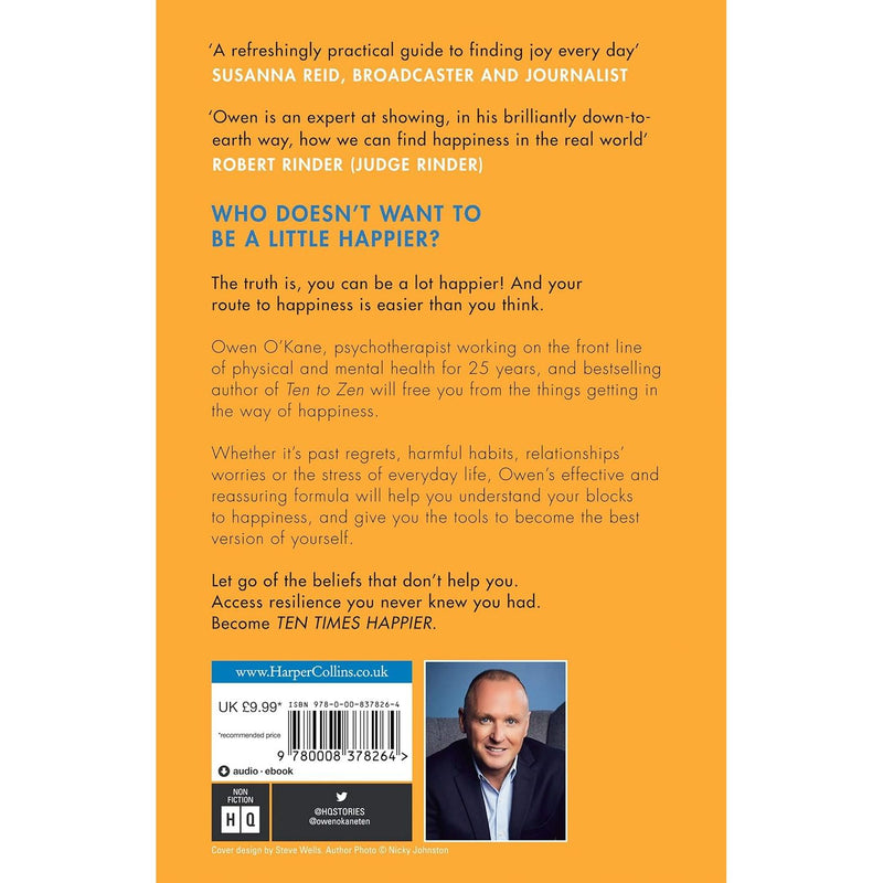 Ten Times Happier: How to Let Go of What's Holding You Back by Owen O'Kane - Non Fiction - Paperback
