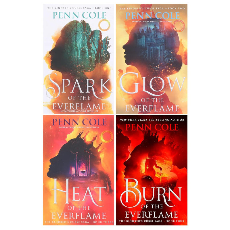 The Kindred's Curse Saga 4-book collection by Penn Cole, fiction paperback book set