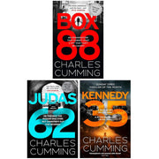 BOX 88 Thriller Series by Charles Cumming 3 Books Collection Set (BOX 88, JUDAS 62 & KENNEDY 35) - The Book Bundle
