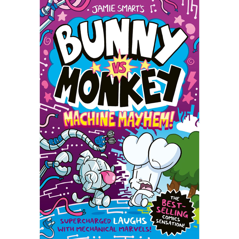 Bunny vs Monkey: Machine Mayhem (a Phoenix Comic Book, from the million-selling Jamie Smart, Illustrator of the Year) - The Book Bundle