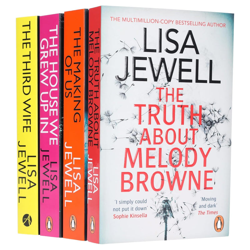 Lisa Jewell Collection 4 Books Set(The Truth About Melody Browne, The Making of Us, The House We Grew Up In  &The Third Wife)