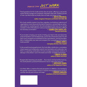 Cover image of "Just Work" book by Kim Scott, published by Macmillan, focusing on confronting bias, prejudice, and bullying for inclusivity.