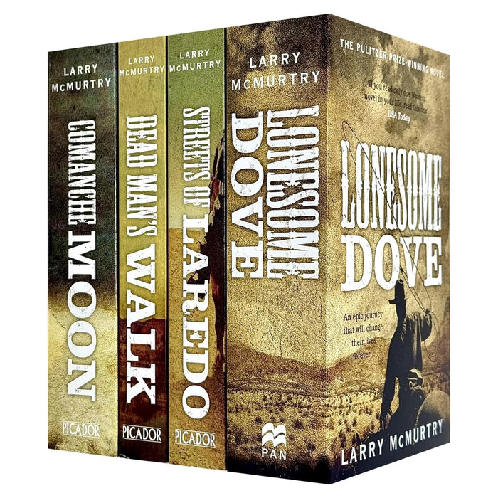 Lonesome Dove Series 4 Books Collection Set(Lonesome Dove, Streets of Laredo, Dead Man's Walk & Comanche Moon) - The Book Bundle