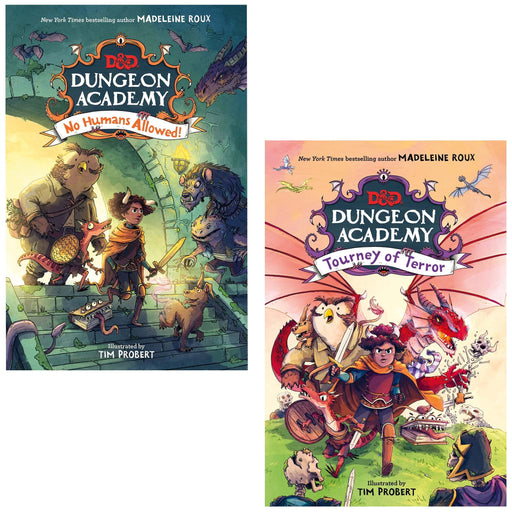 Dungeons and Dragons: Dungeon Academy Series 2 Books Collection Set (No Humans Allowed! and Tourney of Terror) - The Book Bundle